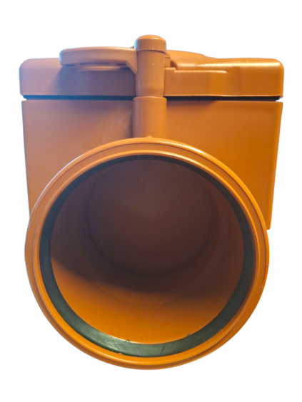 PVC Rückschlagklappe Swing 110 mm mit Flanschanschluss und EPDM-Dichtung